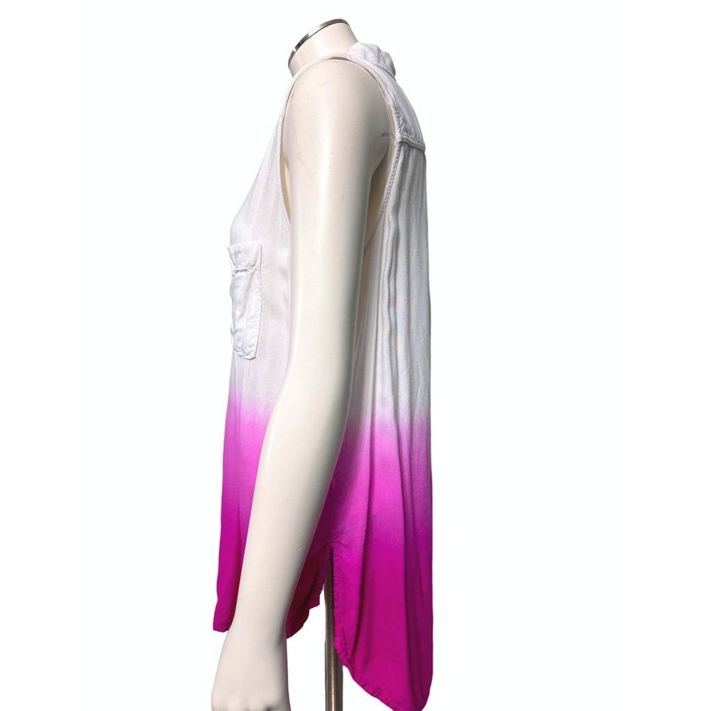 A.N.A. A New Approach 100% Rayon White & Fuchsia … - image 2
